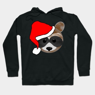 Christmas Raccoon Emoji Hoodie